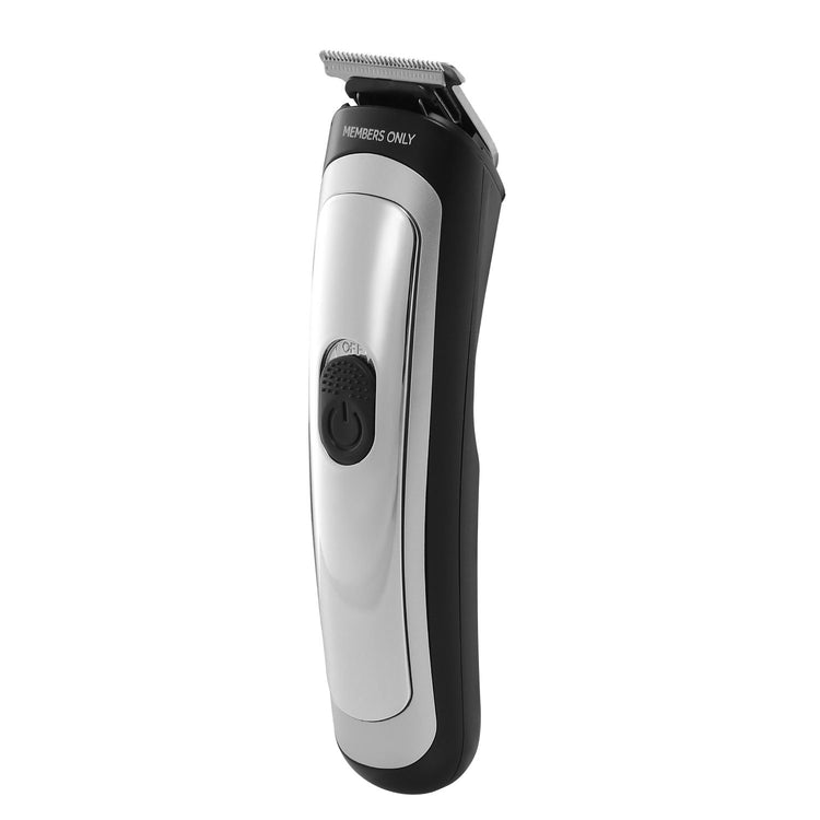 Members Only Trimmer for Men Premium Lithium Cordless Hair and Beard Trimmer Kit 5 Interchangeable Heads Smart LED Power Display USB
