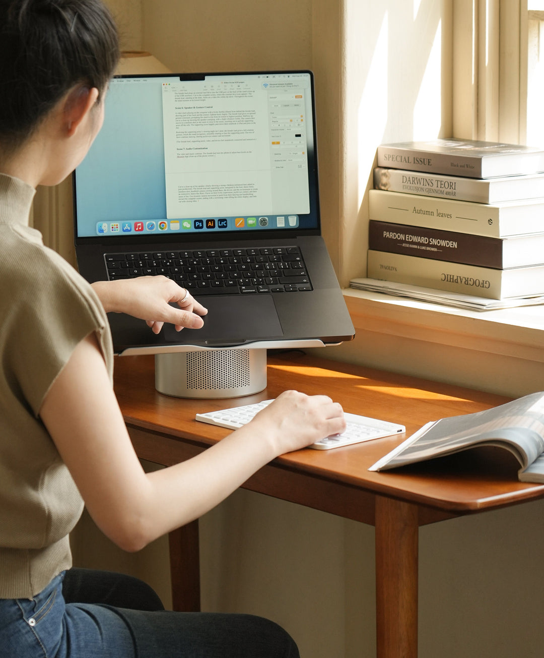 Mossion M1 Laptop Stand - Titanium Gray