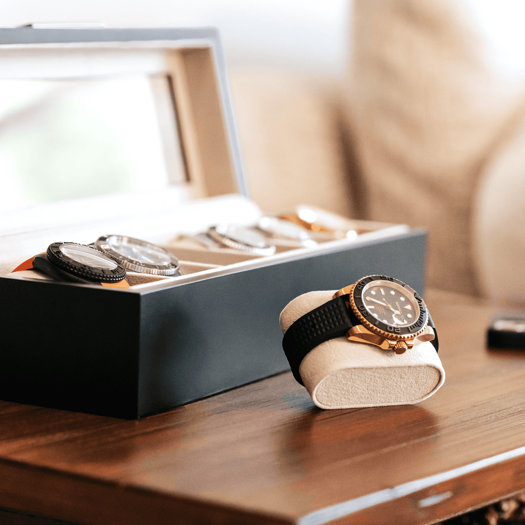 Modern Clip Watch Box - 6 Slot by Case Elegance