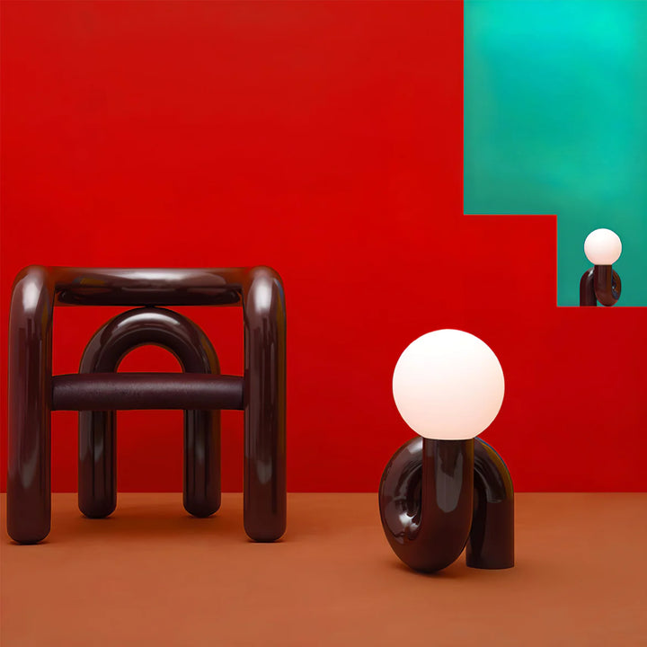 Modern Spiral Bedside Table Lamp - Quirky Whimsical Desk Lamp by INSPECIAL HOME