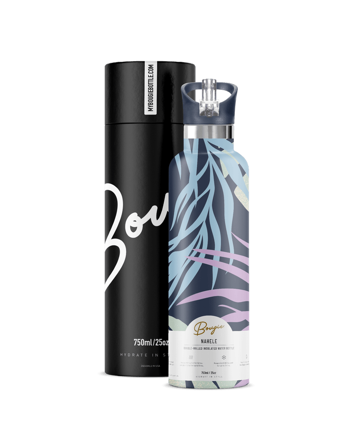 Nahele 25oz | Navy Tropical Palm