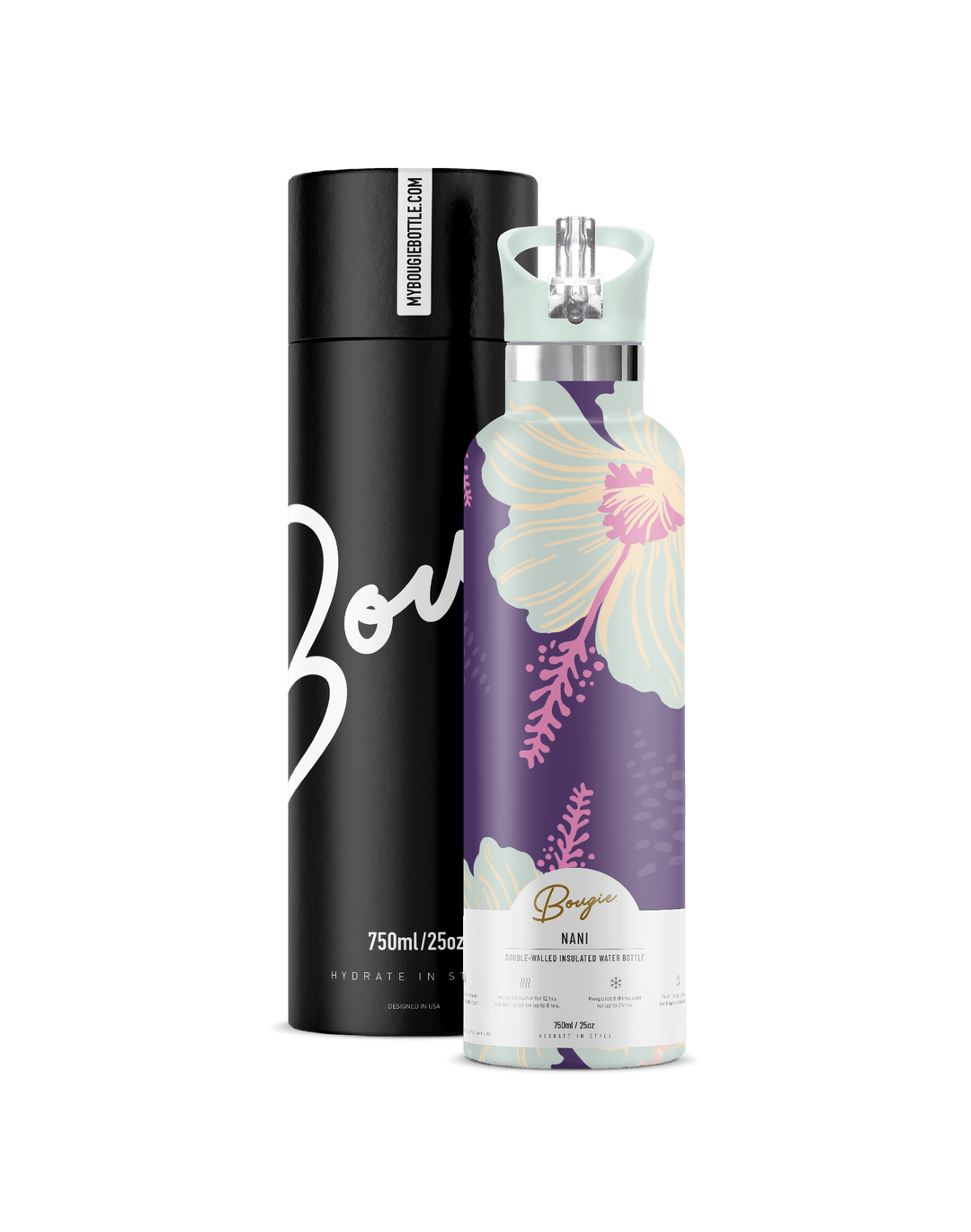 Nani 25oz | Jade Hibiscus Floral