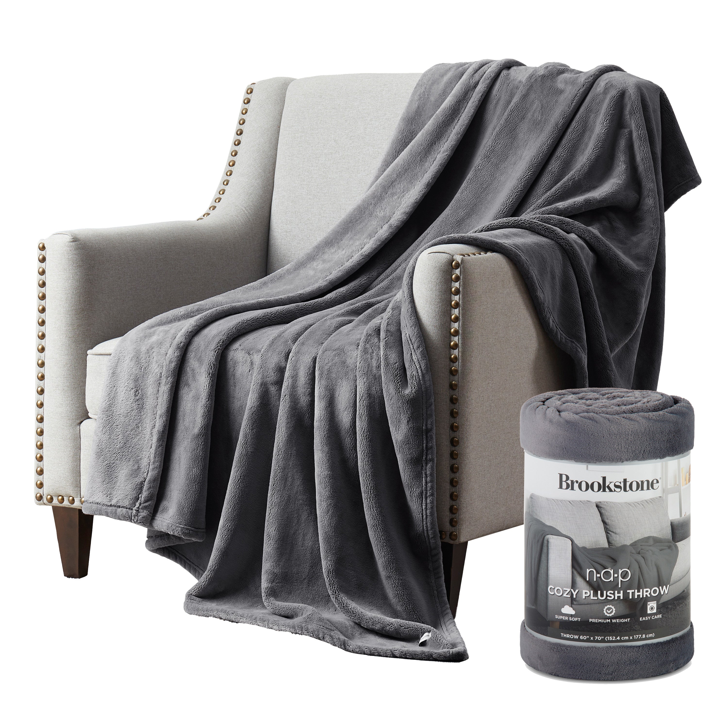 Brookstone NAP Plush Throw