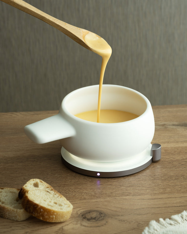 Fondi Self-Heating Fondue Set - Jasmine White