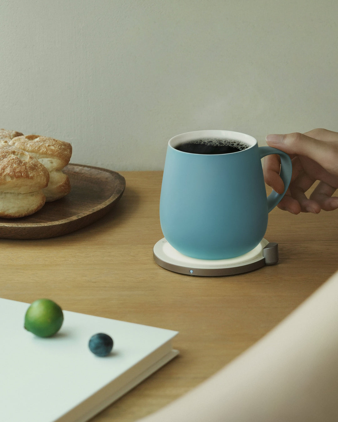 Ui Self-Heating Mug Set - Moonmist Blue