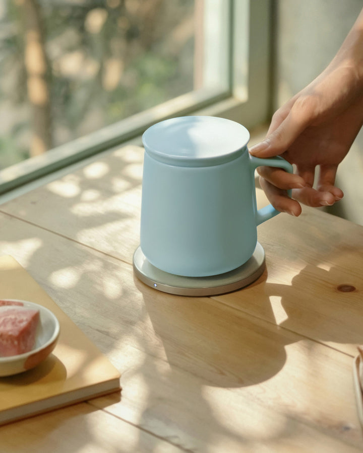 Neo Self-Heating Mug Set - Moonmist Blue