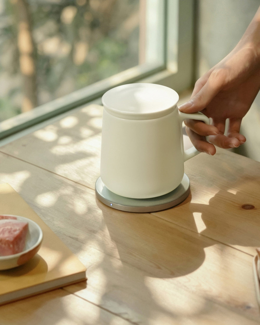 Neo Self-Heating Mug Set - Jasmine White