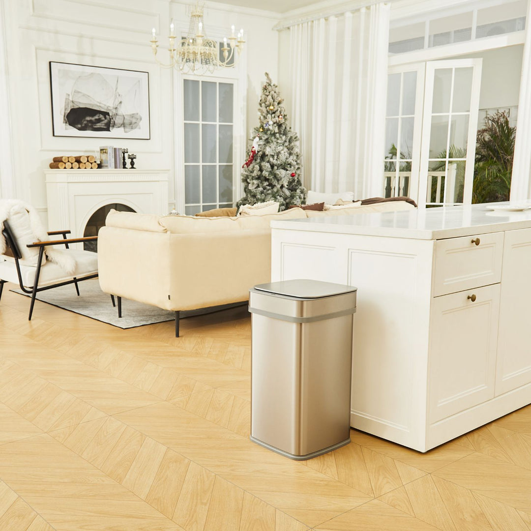 13 Gallon | Nova² Squared UV Odor Neutralizing Smart Kitchen Trash Can | ONT-50-82