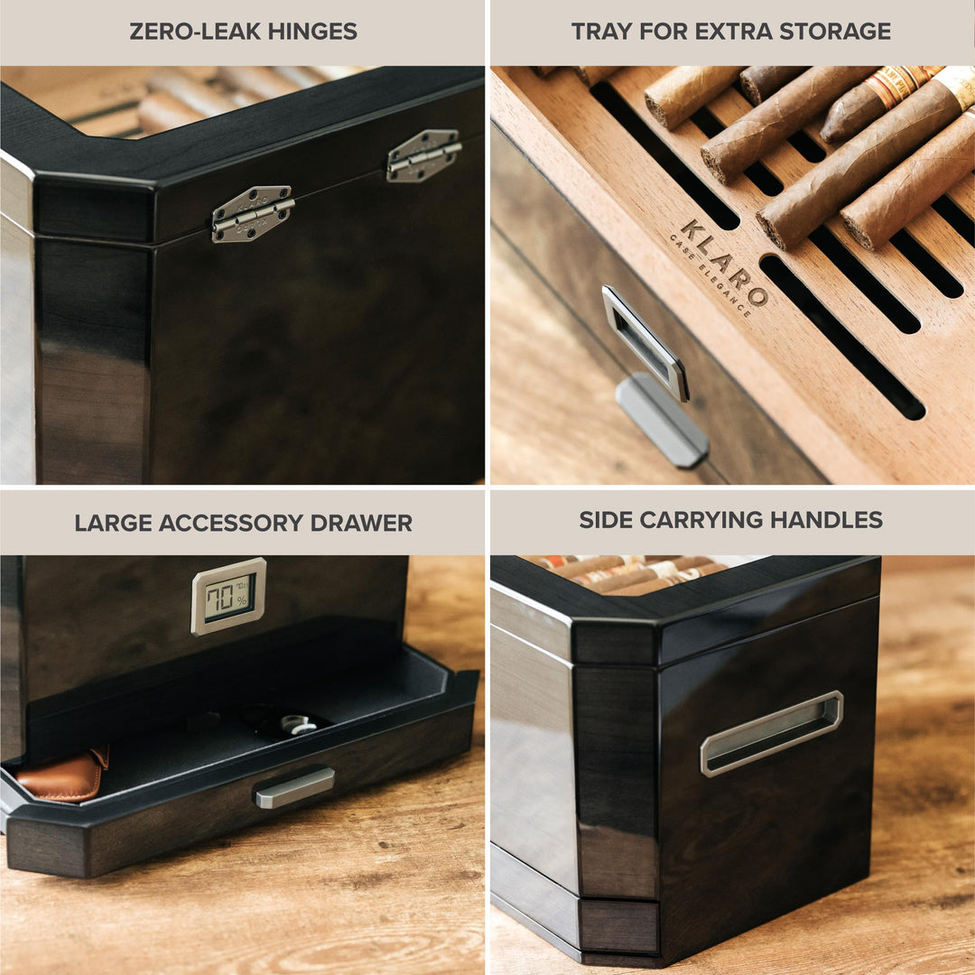 Octodor Glass Top Humidor by Case Elegance