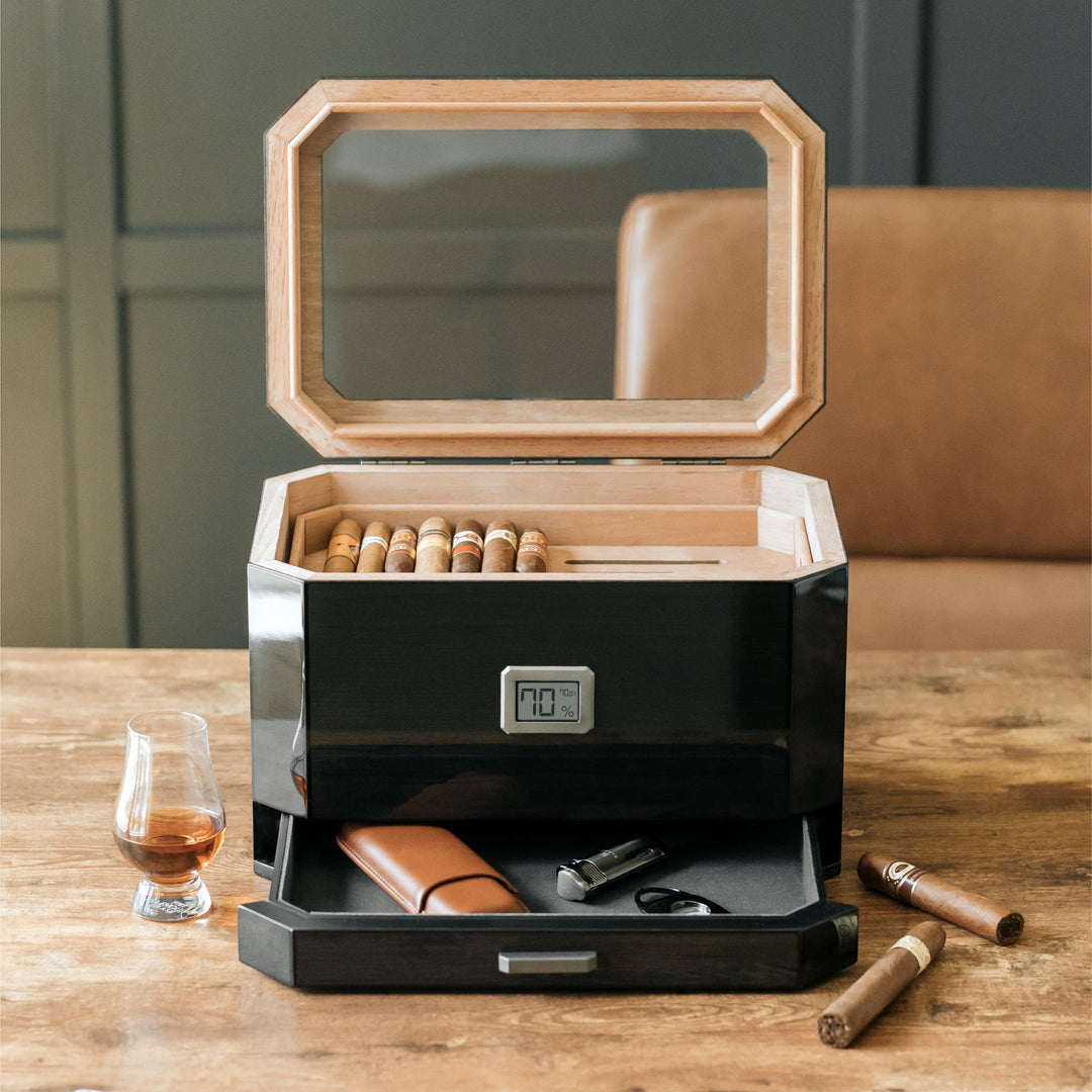 Octodor Glass Top Humidor by Case Elegance