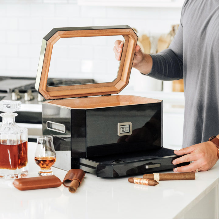 Octodor Glass Top Humidor by Case Elegance