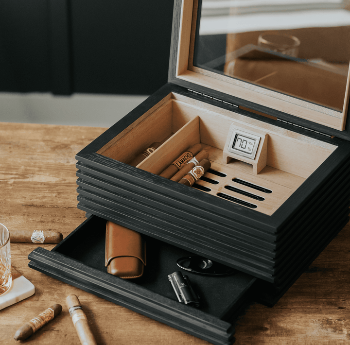 KOBI Glass Top Humidor by Case Elegance