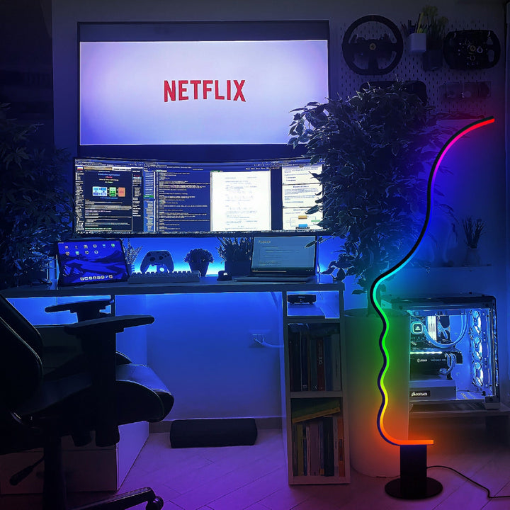 RGB lamp for computer game room