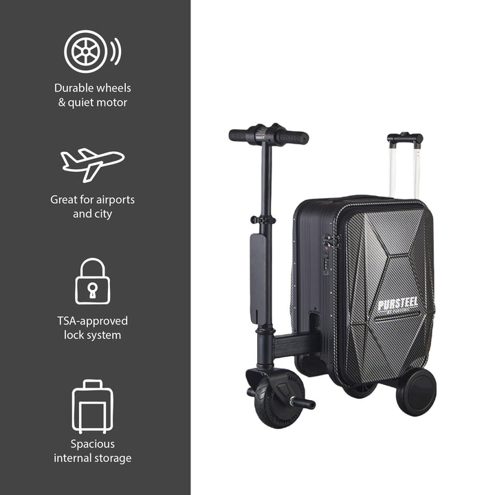 Pursteel Electric Ride-On Luggage