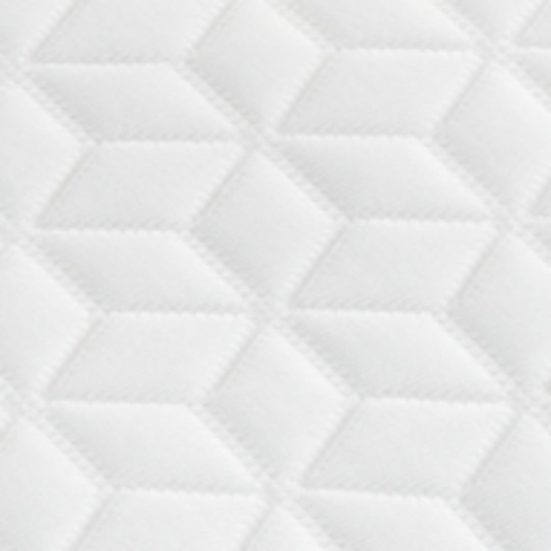 Geometric pattern with white triangles on a light gray background