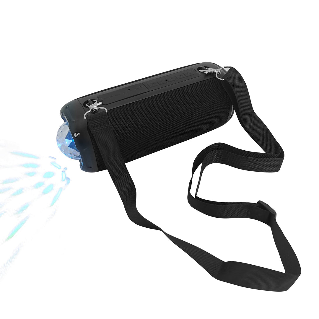 Bluetooth Speaker, FM Radio and MP3 Player With Disco Light