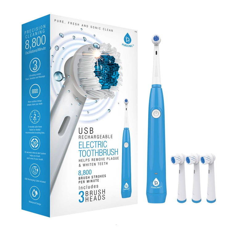 USB Rechargeable Rotary Toothbrush by Pursonic | Brookstone