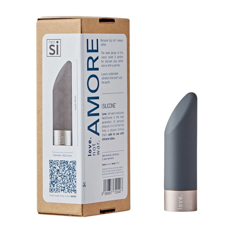 Love Not War Amore Grey Vibrator with NeoSIlicone Head ONLY