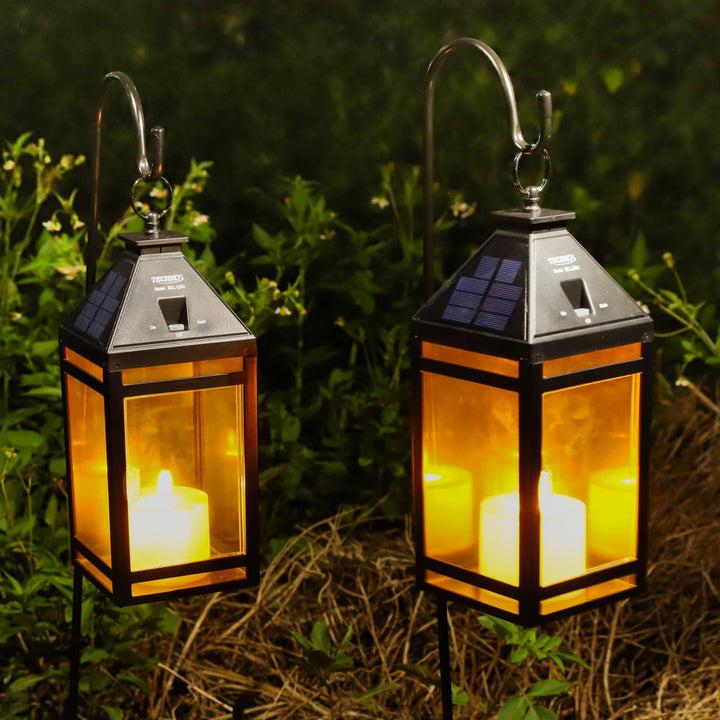 Solar Candle Vintage Hanging Lantern