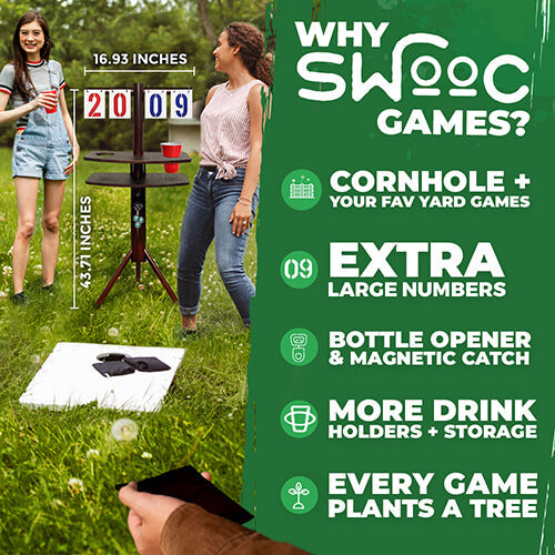 Cornhole Score Keeper & Other Yard Games by Swooc Games