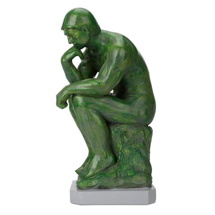 Thinker Statue With High-Power Solar Spotlight