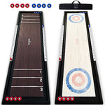 2-in-1 Premium Shuffleboard and Curling Game by Swooc Games