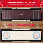 2-in-1 Shuffleboard and Curling Game