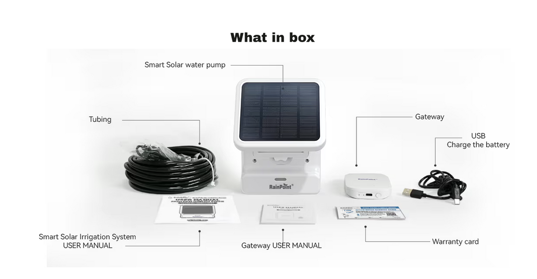 indoor plant water timer RainPoint Wi-Fi Indoor Watering Timer – Solar Pump & Smart Scheduling for House Plants