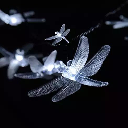 Solar Powered DragonFly LED Light String Vista Shops