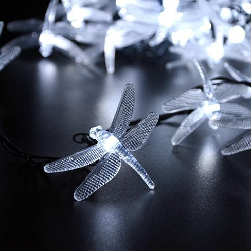 Solar Powered DragonFly LED Light String Vista Shops