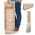 Giant Tower Game w/ Straightener, Table & Storage Box by Swooc Games