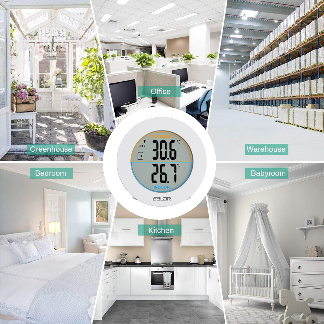 BALDR Wireless Indoor/Outdoor Thermometer