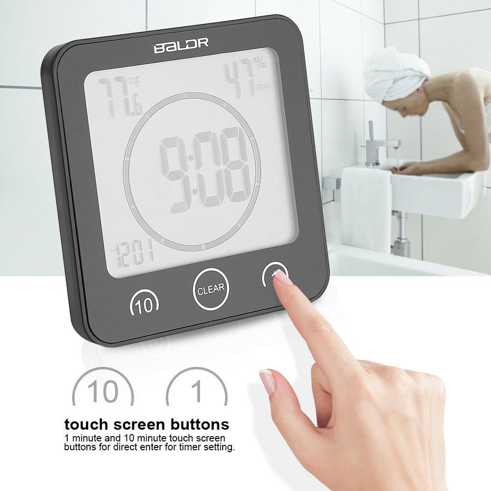 BALDR Waterproof Shower Clock - Reliable Waterproof Clock for Showers