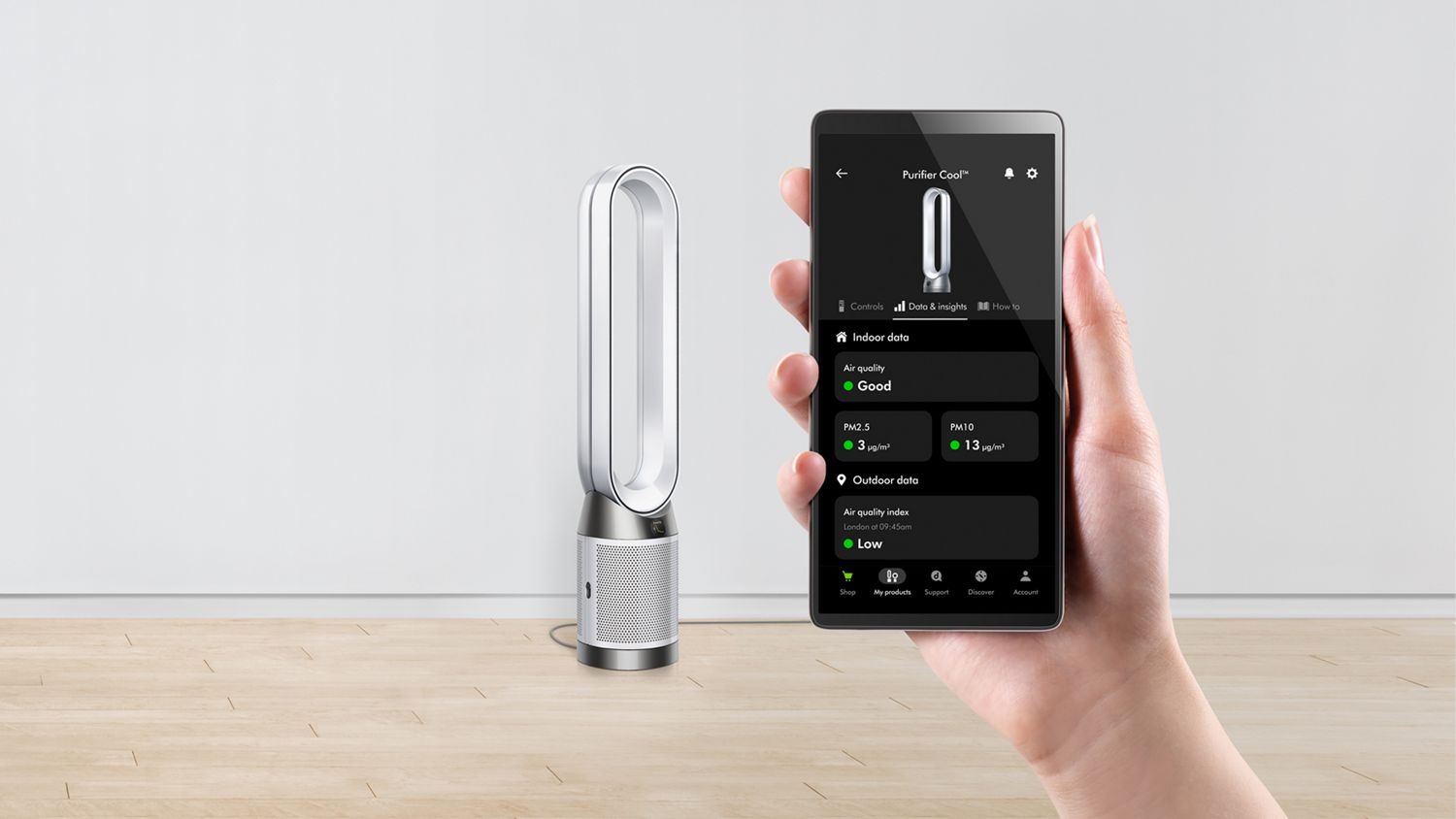 Dyson Air Purifier Cool PC1 Tower in White – Brookstone