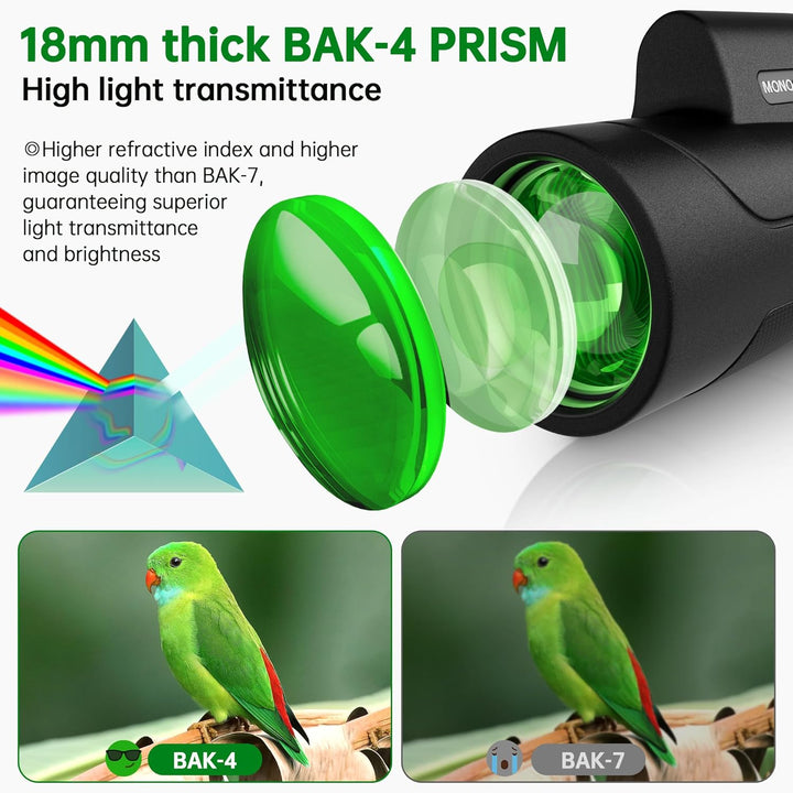 Monocular Telescope With Smartphone Holder & Tripod