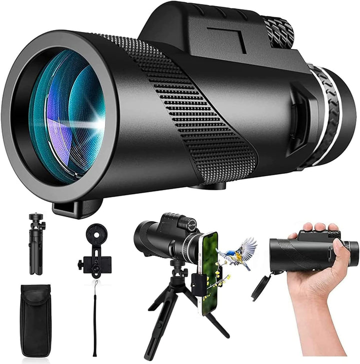 Monocular Telescope With Smartphone Holder & Tripod