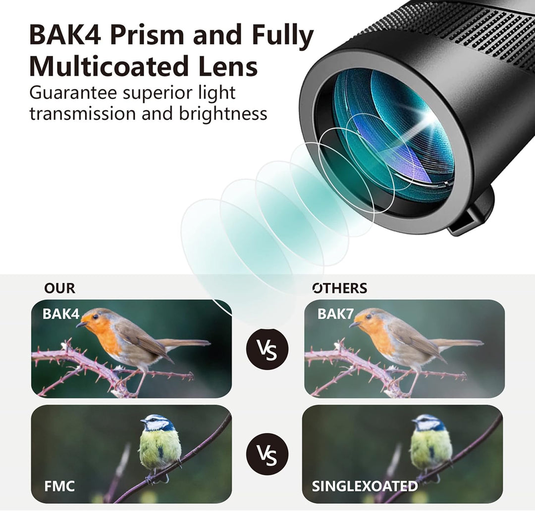 Monocular Telescope With Smartphone Holder & Tripod