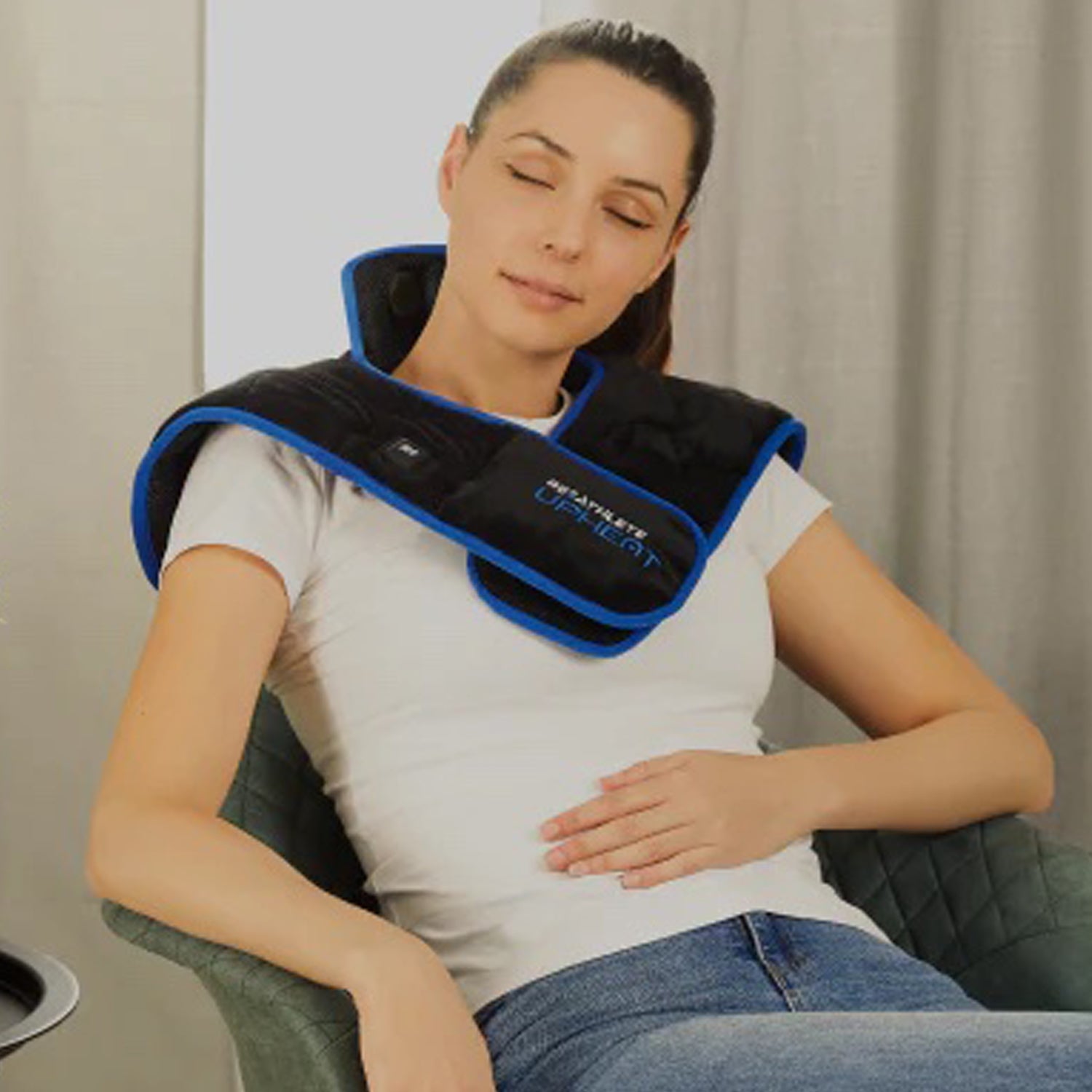 REATHLETE UPHEAT Shoulders & Neck Heating Pad Wireless, Portable Wei