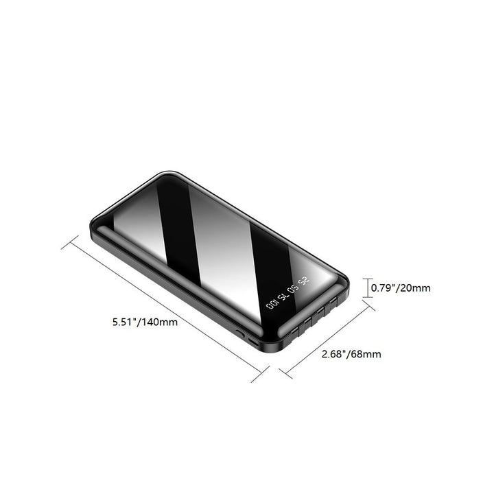 Power Bank With Built-in Full-Set Charging Cables