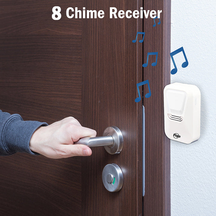 8 Tone Wireless Doorbell With Motion Sensing LED Light