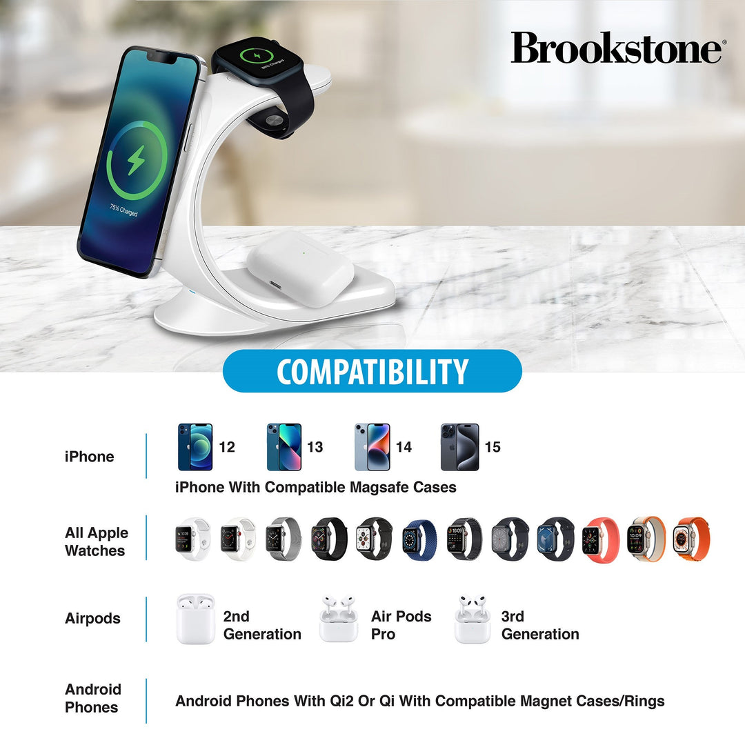 Brookstone 3-in-1 Wireless Charging Moon