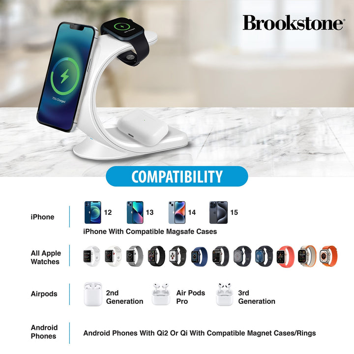 Brookstone 3-in-1 Wireless Charging Moon