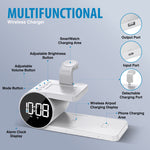 Brookstone 3 in 1 Wireless Charging Station and Alarm Clock
