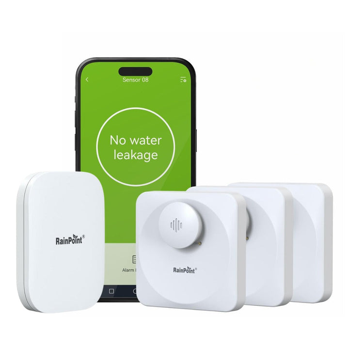 RAINPOINT Wi-Fi Water Leak Detector (3 Pack + Hub)