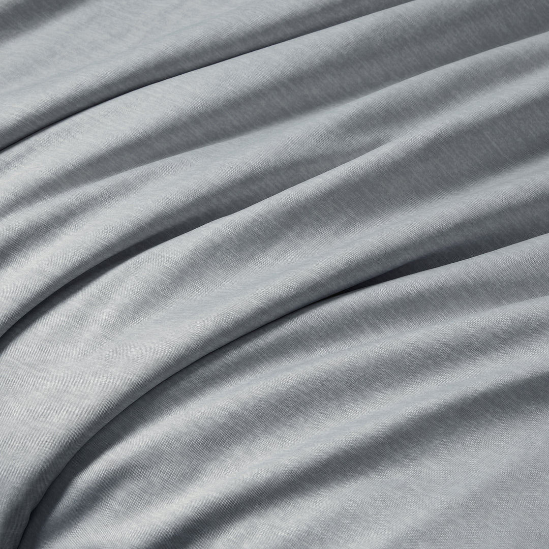 Close-up of gray fabric with folds