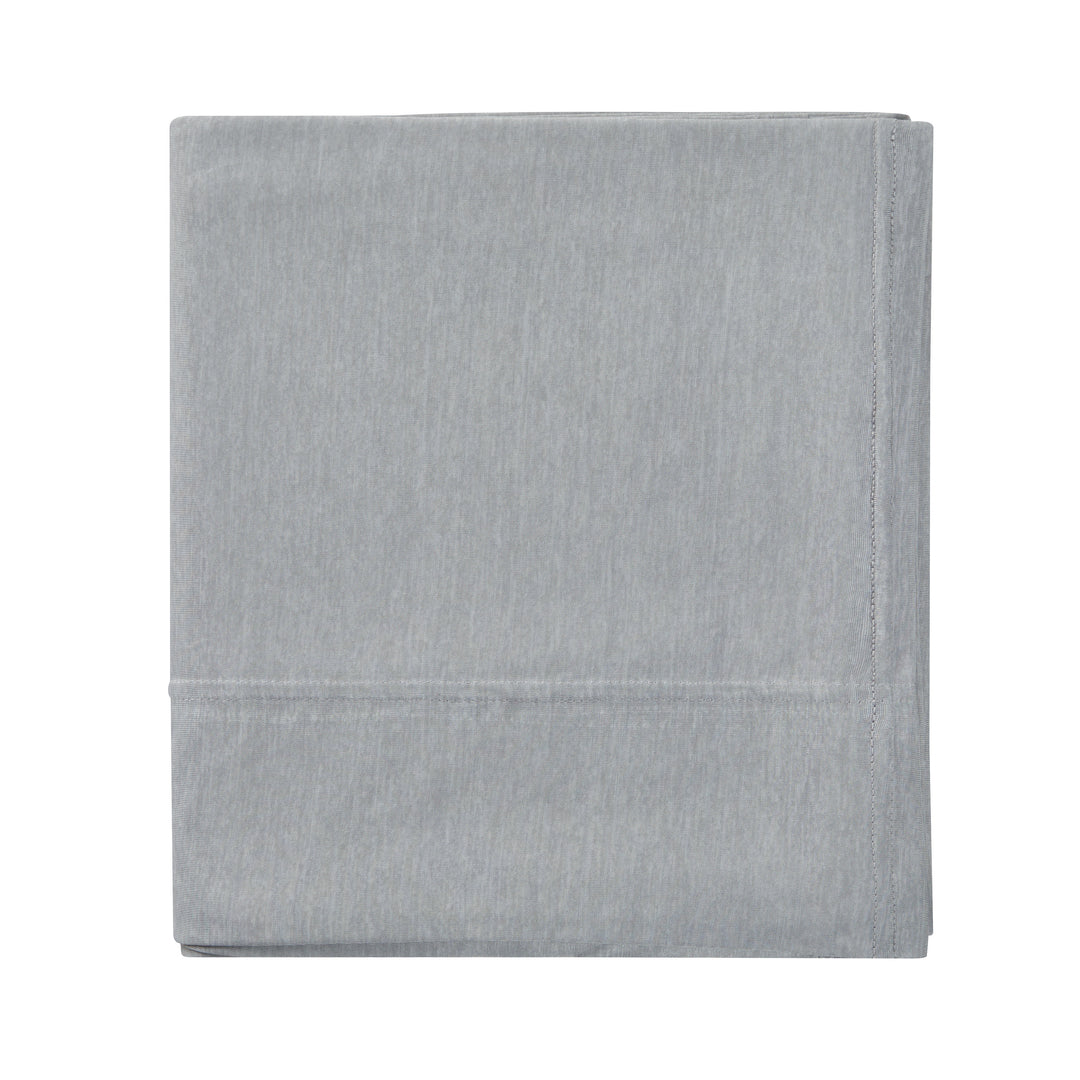 Gray fabric sheet on a white background