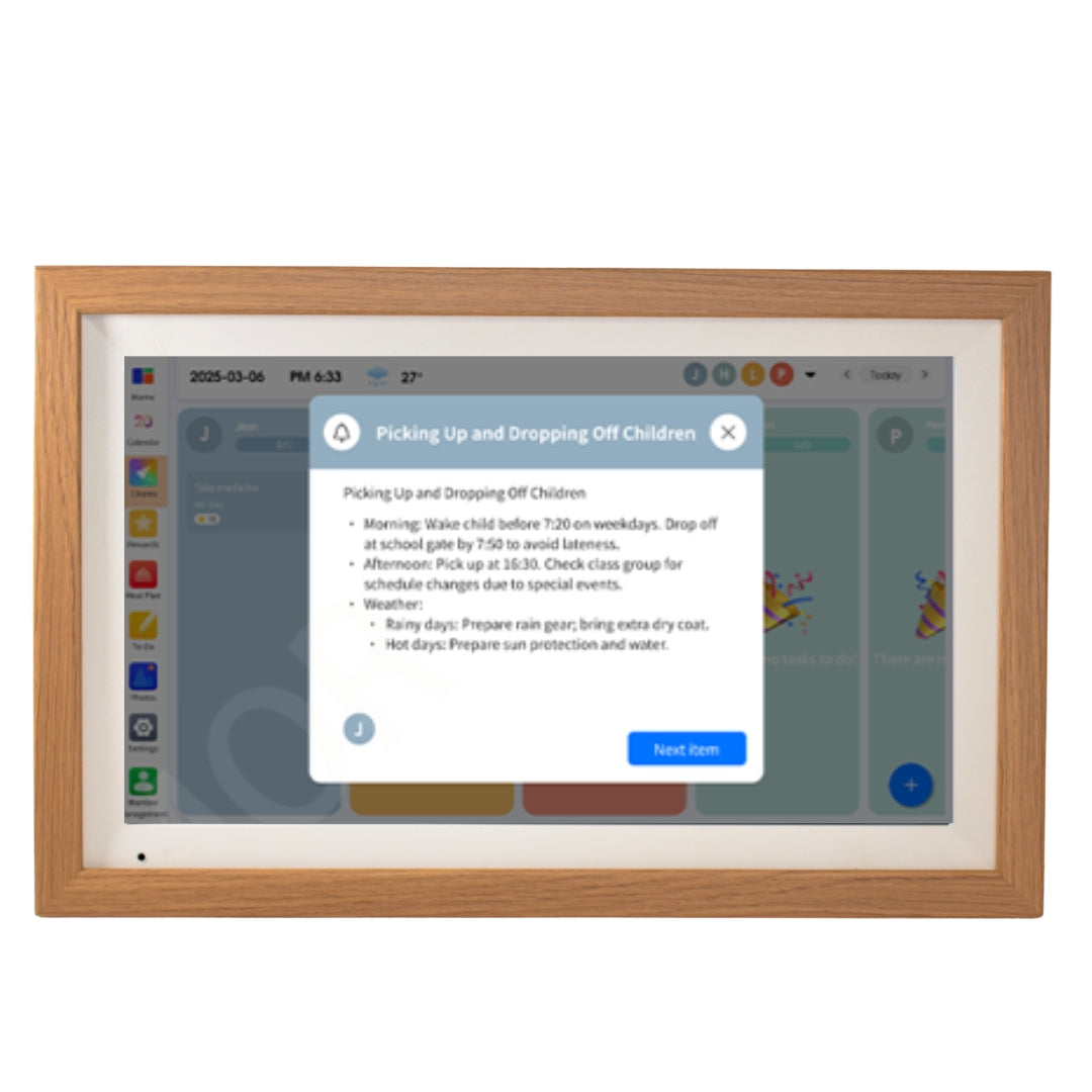 LifeHub 16 Photo Frame, Scheduler, Chore Board, To-Do List, Timer and More