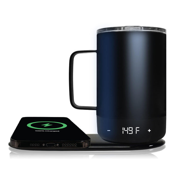 Brookstone Travel Mug Warmer & Wireless Phone Charging Station