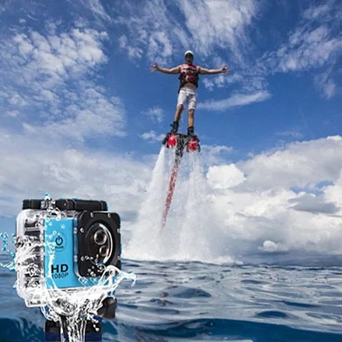 All PRO Action Sports Camera With 1080P HD and WiFi 18 PCS of Accessory Included