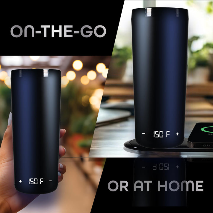 Brookstone Travel Tumbler Warmer & Wireless Phone Charging Station